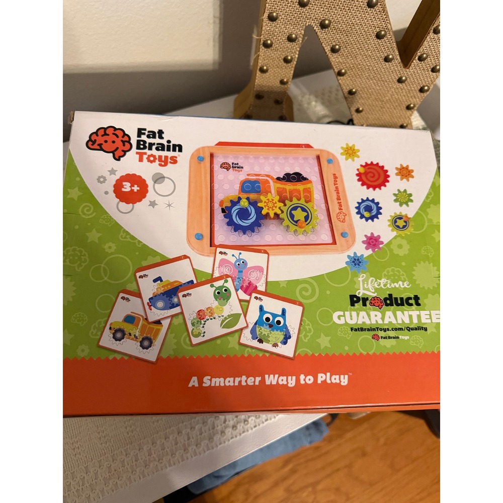 Fat Brain Toys Go Go Gears Kids OS Multicolor Good Educational STEM 14 Piece Set